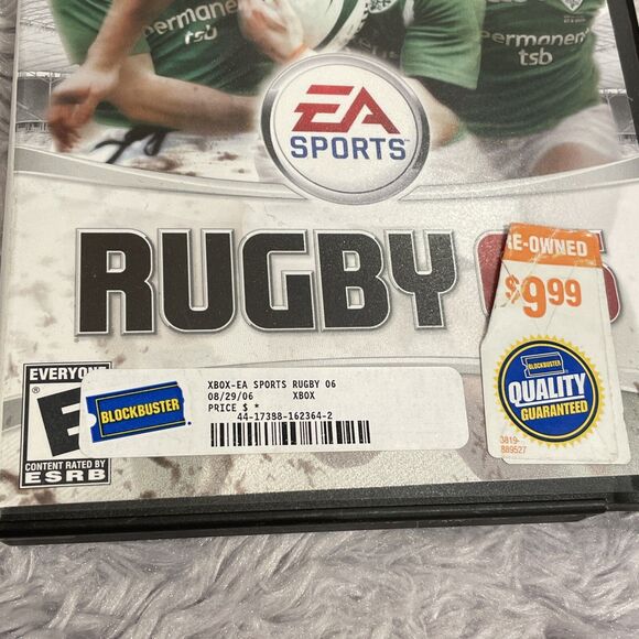 Rugby 06 (Microsoft Xbox, 2006) Disc and Blockbuster Case Stickers EA Sports - Picture 3 of 16